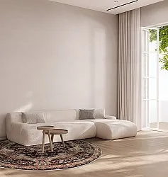 Round rug - Vakifli (black/multi)