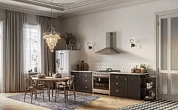 Wilton rug - Zaria (dark grey/silver)