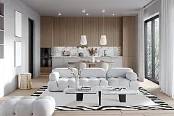 Wilton rug - Zebra boarder (black/white)