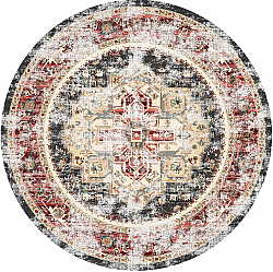 Round rug - Javis (red/multi)