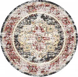 Round rug - Javis (red/multi)