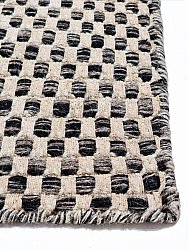 Wool rug - Jenim (black/beige)
