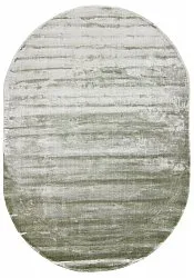 Oval viscose rug - Jodhpur Special Luxury Edition (green)