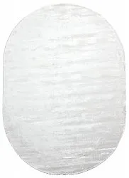Oval viscose rug - Jodhpur Special Luxury Edition (offwhite)