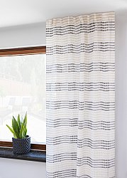 Curtains - Linen curtain Julie (white/beige)