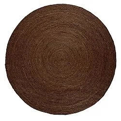 Round jute rug - Amasia (brown)