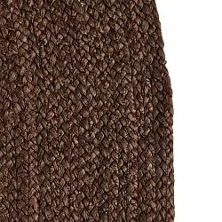 Round jute rug - Amasia (brown)