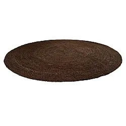 Round jute rug - Amasia (brown)