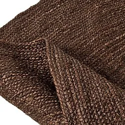 Round jute rug - Amasia (brown)