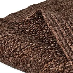 Round jute rug - Amasia (brown)