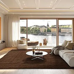Jute rug - Amasia (brown)