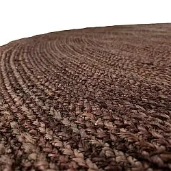 Round jute rug - Amasia (coffee)
