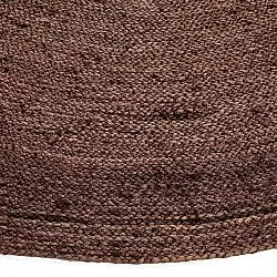 Round jute rug - Amasia (coffee)