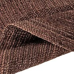 Round jute rug - Amasia (coffee)