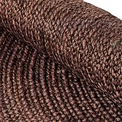 Round jute rug - Amasia (coffee)
