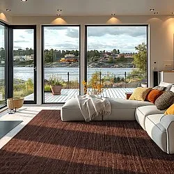 Jute rug - Amasia (coffee)