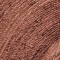 Round jute rug - Amasia (chestnut)