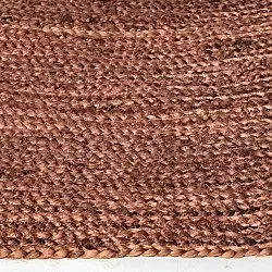 Round jute rug - Amasia (chestnut)