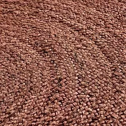 Round jute rug - Amasia (chestnut)