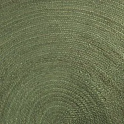 Round jute rug - Amasia (army green)