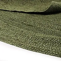 Round jute rug - Amasia (army green)