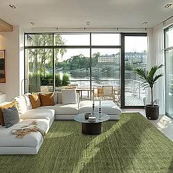 Jute rug - Amasia (army green)
