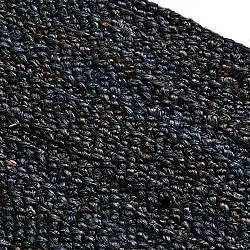 Round jute rug - Amasia (dark blue)