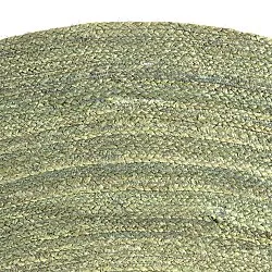 Round jute rug - Amasia (olive)