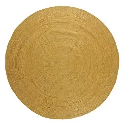 Round jute rug - Amasia (orange)