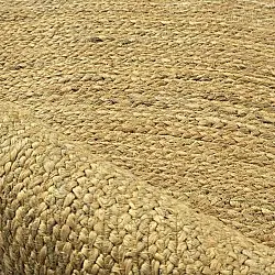 Round jute rug - Amasia (orange)