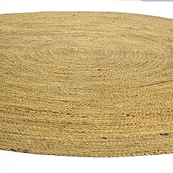 Round jute rug - Amasia (orange)