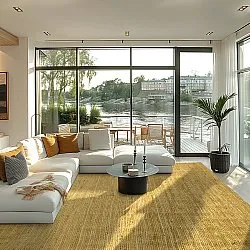 Jute rug - Amasia (orange)