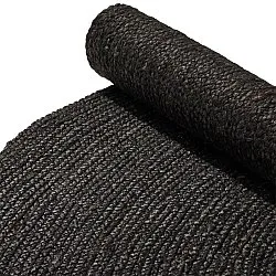 Round jute rug - Amasia (black)