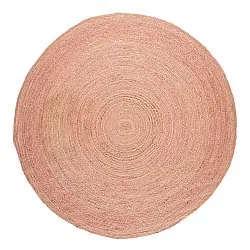 Round jute rug - Amasia (tan)