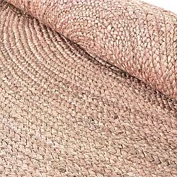 Round jute rug - Amasia (tan)