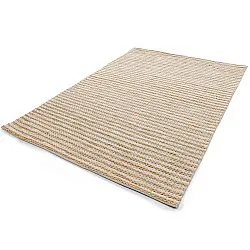 Jute rug - Howrah Braided Jute (natural/white)