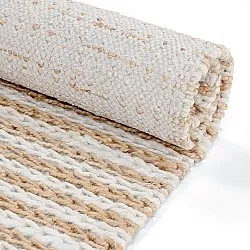 Jute rug - Howrah Braided Jute (natural/white)