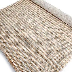 Jute rug - Howrah Braided Jute (natural/white)