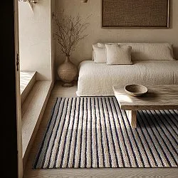 Jute rug - Howrah Braided Jute (natural/white/black)