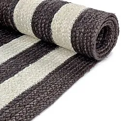 Jute rug - Jessore (dark taupe/white)