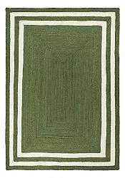 Jute rug - Jessore (army green/white)