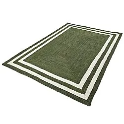 Jute rug - Jessore (army green/white)