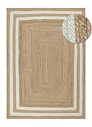 Jute rug - Jessore (natural/white)