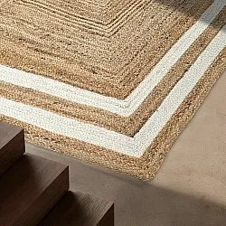 Jute rug - Jessore (natural/white)