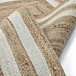 Jute rug - Jessore (natural/white)