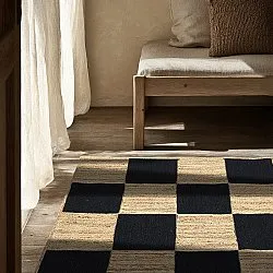 Jute rug - Khulna (natural/black)