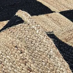Jute rug - Khulna (natural/black)