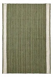 Jute rug - Senaki (army green/white)