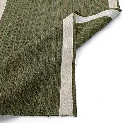 Jute rug - Senaki (army green/white)