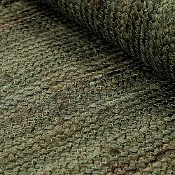 Jute rug - Senaki (army green/white)
